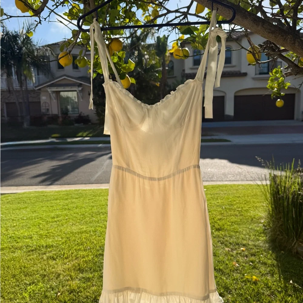 NTW Reformation Christine Dress White Size 0 - Picture 5 of 9